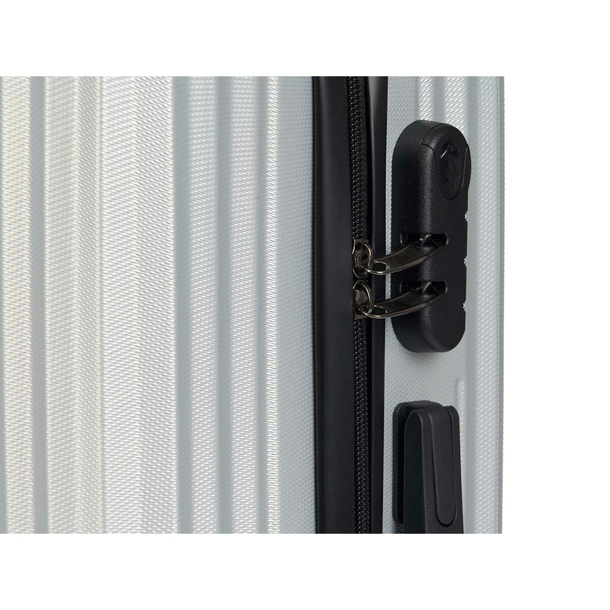 Cabin suitcase Light grey 55 x 35 x 20 cm Stripes